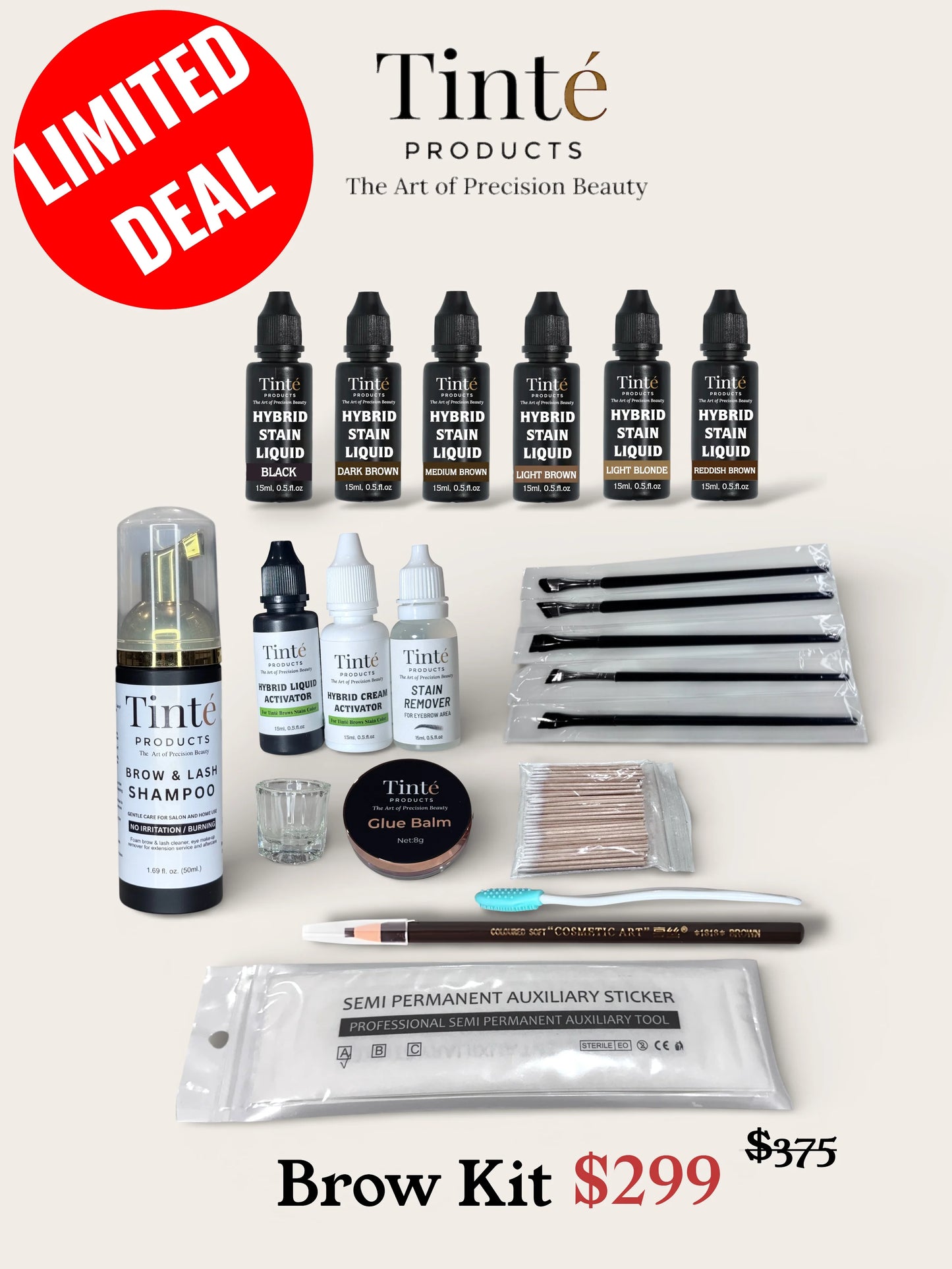 Tinté Brow Hybrid Stain Kit