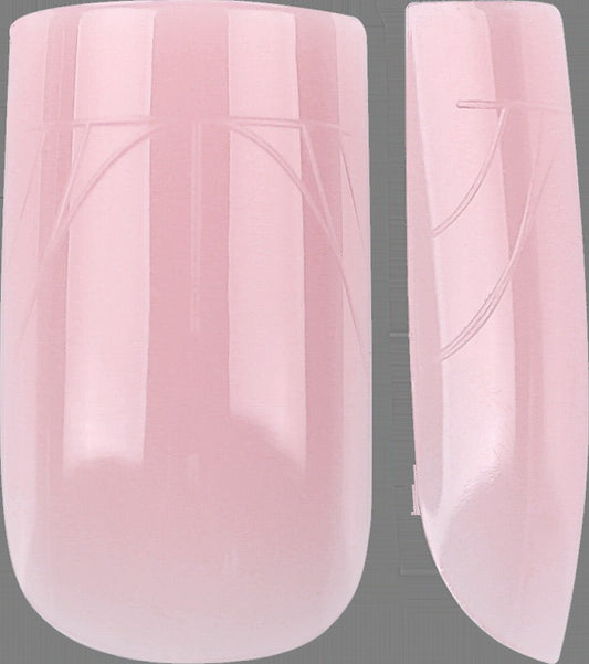 PRO QX TIPS- SHORT SQUARE-SAKURA PETALS-750 PCS- HALF MATTE- 15 SIZES - PRO GUIDE LINES- BUY 3 FREE 1
