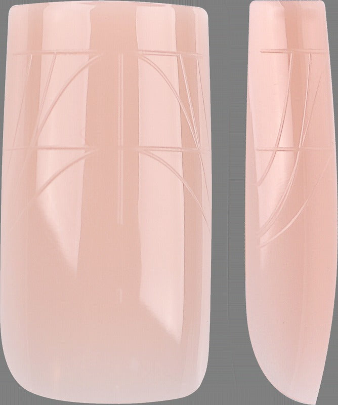 PRO QX TIPS- MEDIUM SQUARE-BALLET BLUSH-750 PCS- HALF MATTE- 15 SIZES - PRO GUIDE LINES- BUY 3 FREE 1 Copy