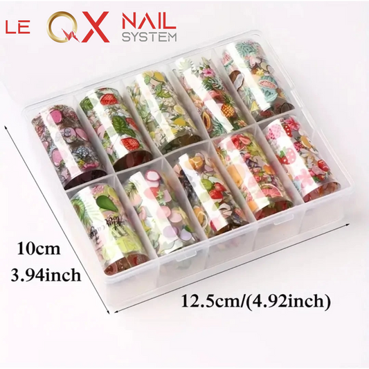 FRUIT NAIL FOIL TRANSFER BOX