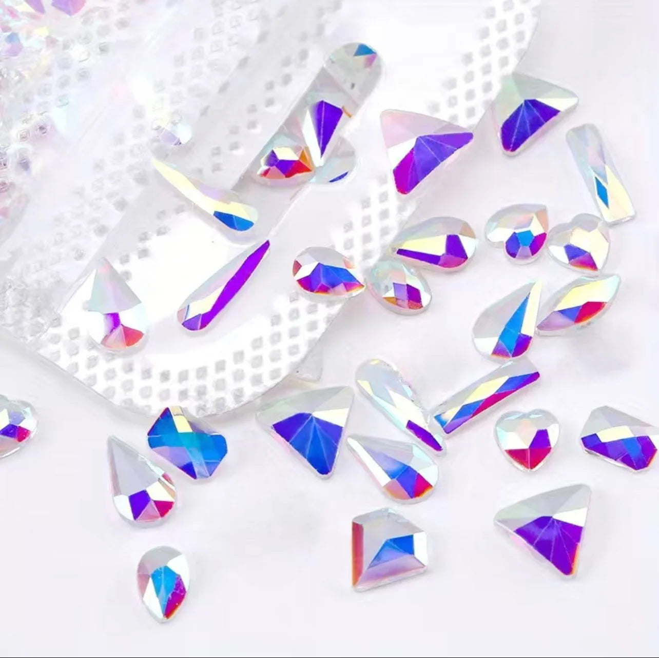 Aurora Crystal Charms Mixed Shapes