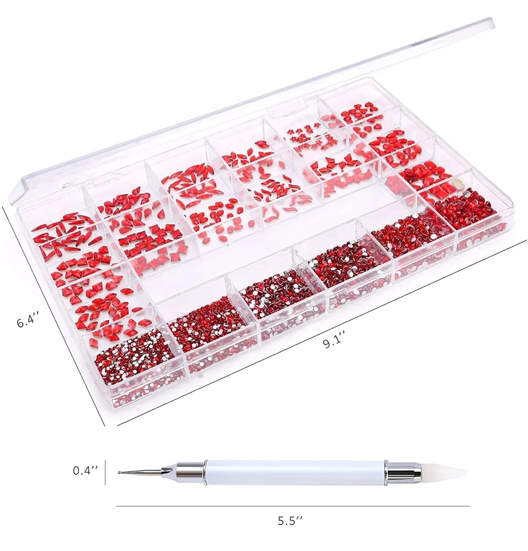Rhinestones Box 2500pcs FREE STONE PICKER. BUY 1 BOX Get a FREE DIAMOND GLUE.
