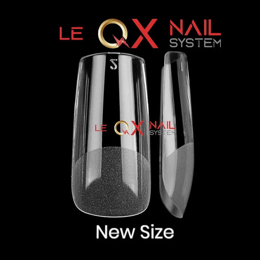 QX SOFT GEL TIPS - MEDIUM SQUARE - Full Coverage/ Prefile Clear. Buy 3 FREE 1