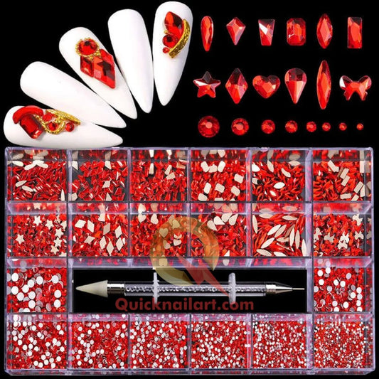 Rhinestones Box 2500pcs FREE STONE PICKER. BUY 1 BOX Get a FREE DIAMOND GLUE.