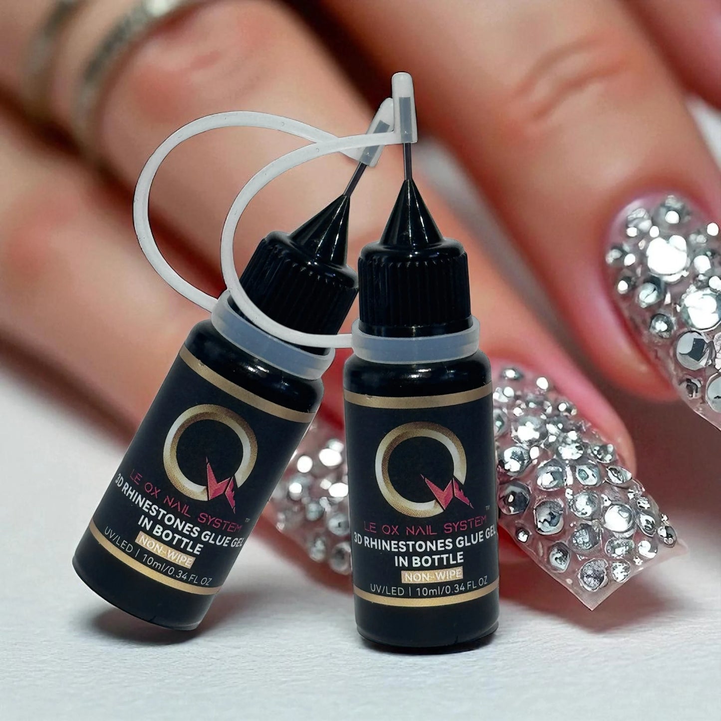 3D Pro Diamond Gel Glue in a Bottle with needle tip- Easy application & seal edges
