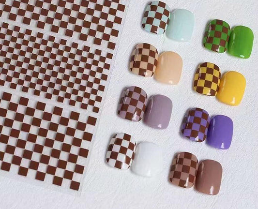 CHECKER PRINT STICKER- Buy 2 free 2