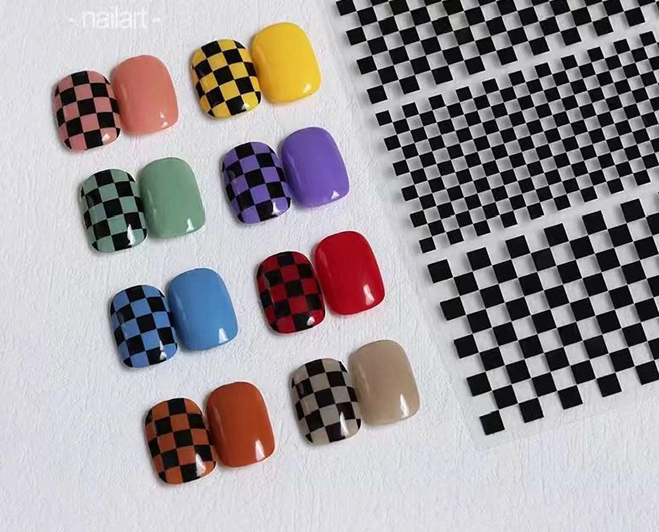 CHECKER PRINT STICKER- Buy 2 free 2