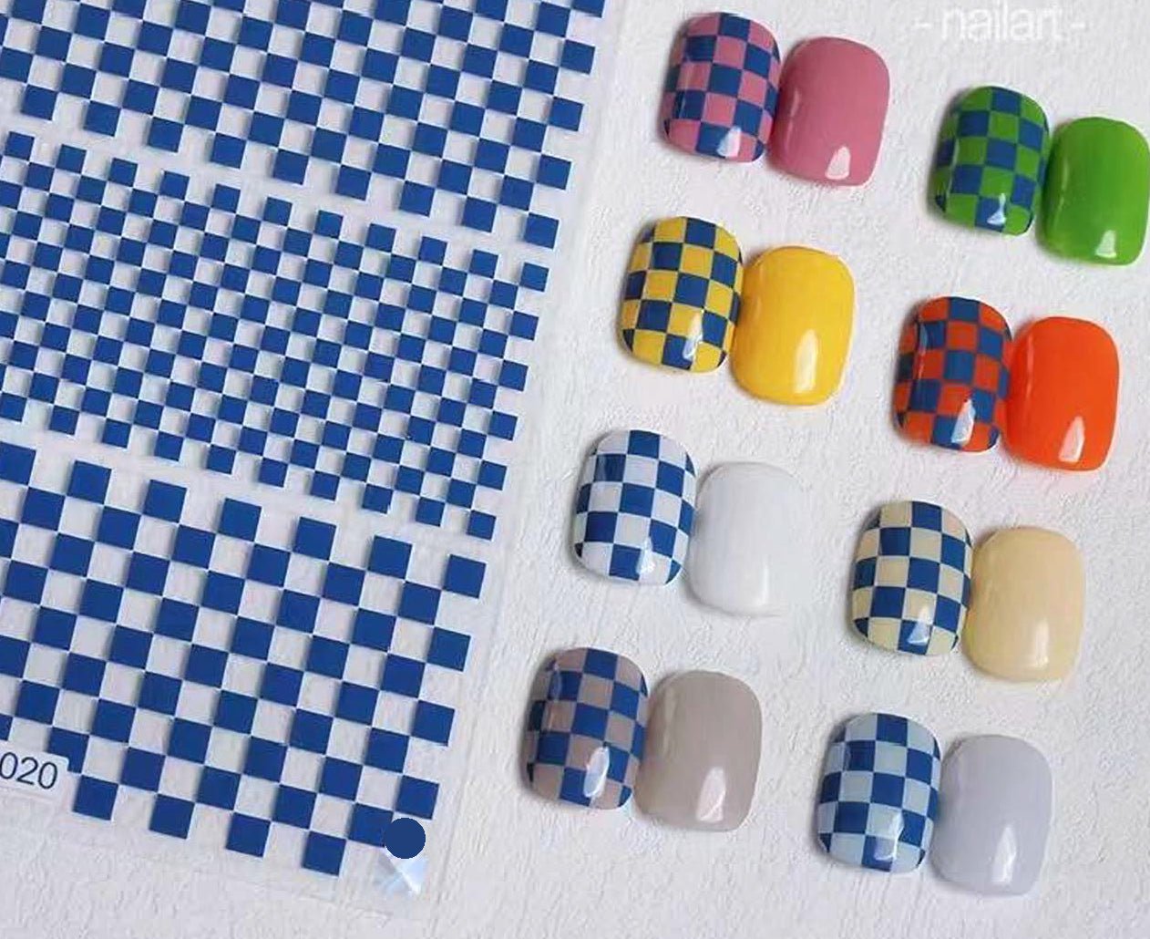 CHECKER PRINT STICKER- Buy 2 free 2