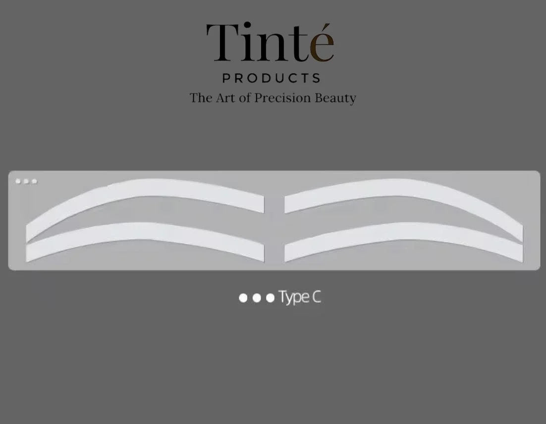 Tinté Disposable Eyebrow Tattoo Auxiliary Stickers - Type C