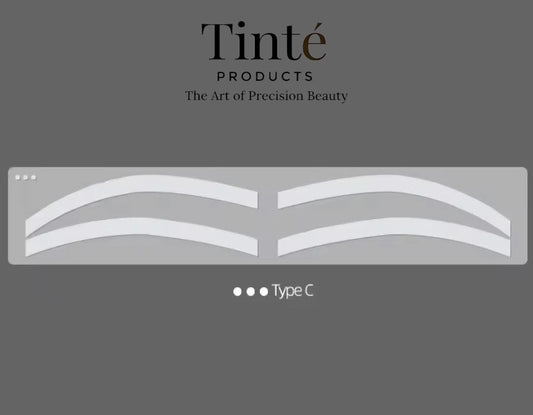 Tinté Disposable Eyebrow Tattoo Auxiliary Stickers - Type C