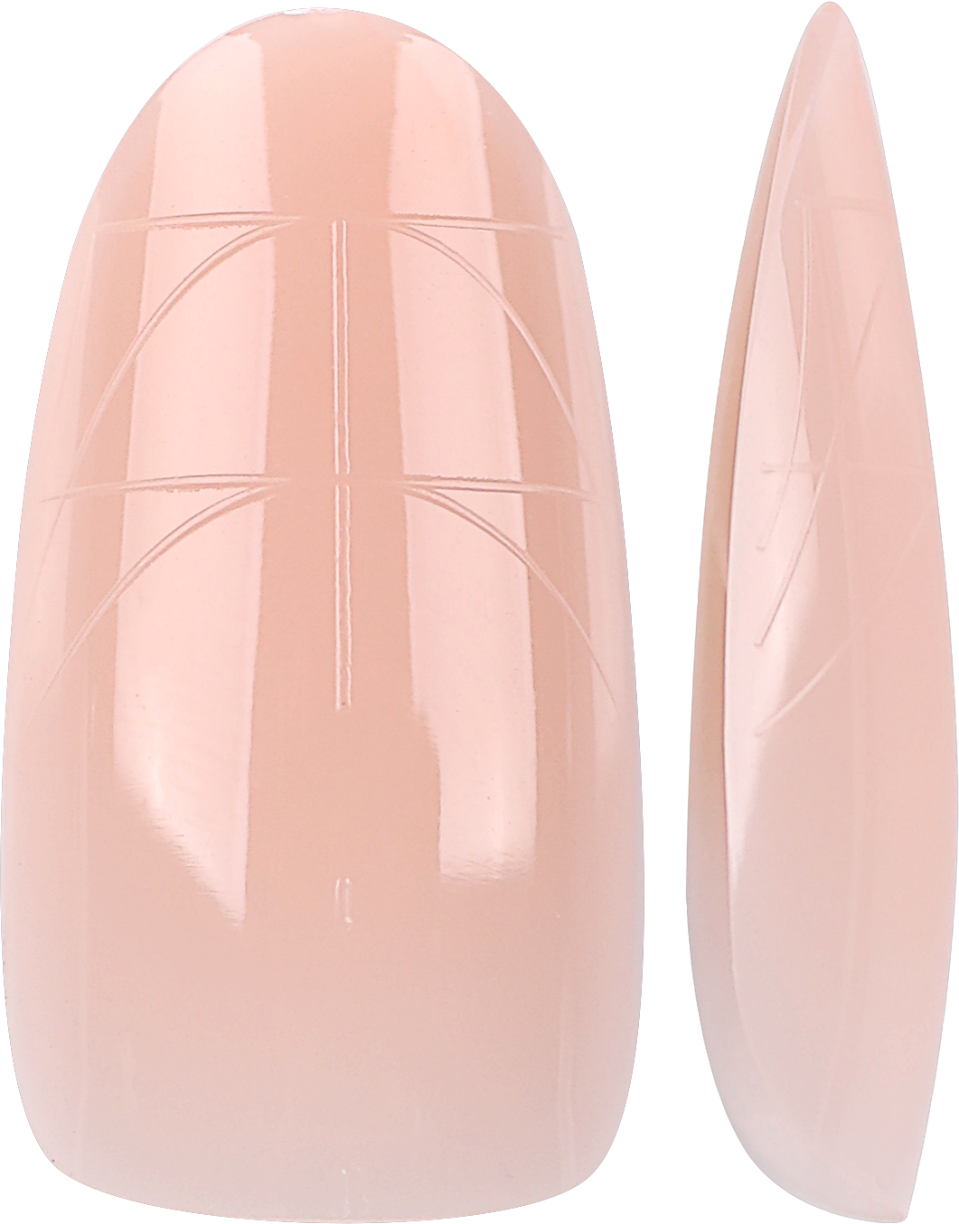 PRO QX TIPS- MEDIUM OVAL-BALLET BLUSH-750 PCS- HALF MATTE- 15 SIZES - PRO GUIDE LINES- BUY 3 FREE 1 Copy