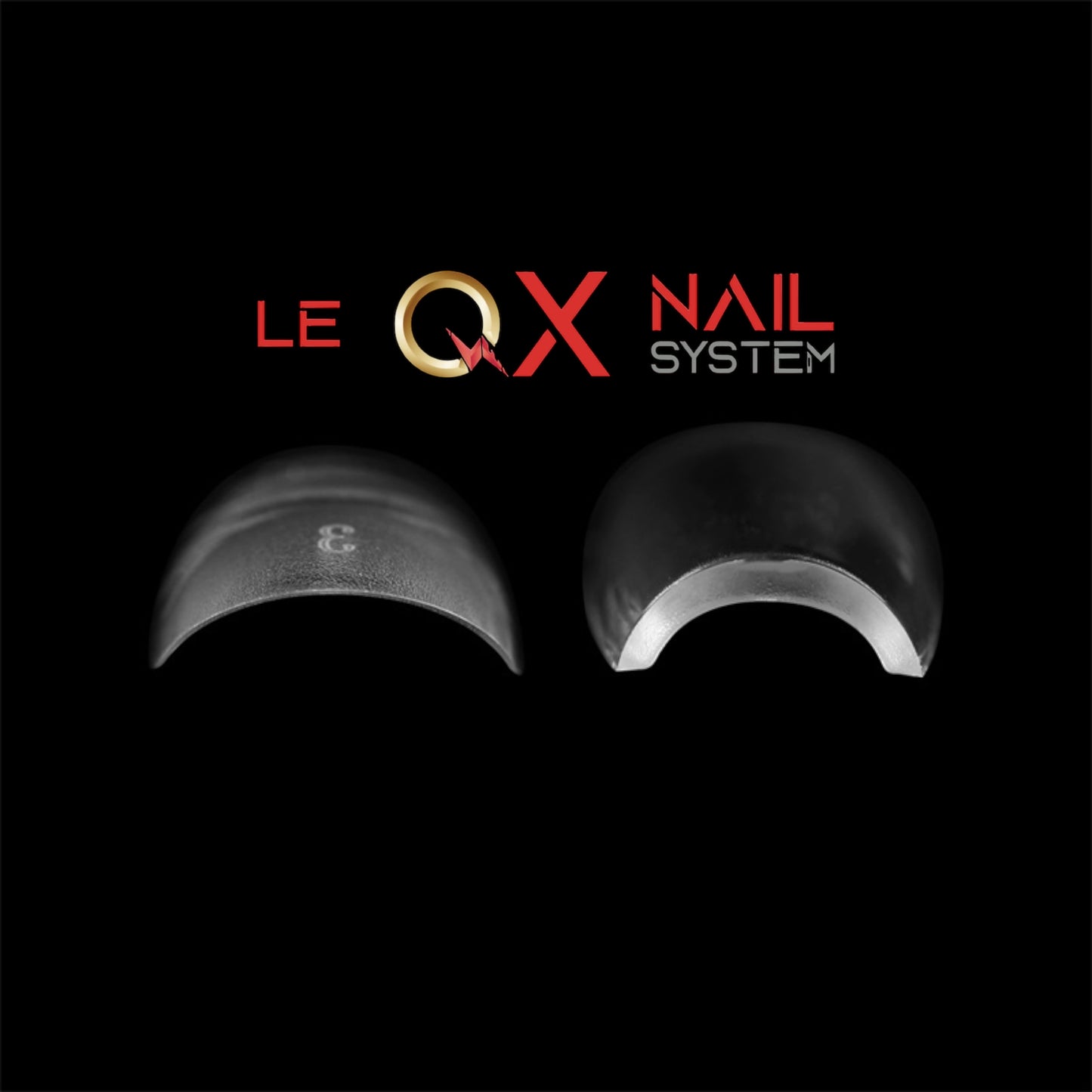 QX SOFT GEL TIPS - MEDIUM TAPERED SLEEK SQUARE - CLEAR - Full Coverage/ Prefile . Buy 3 FREE 1