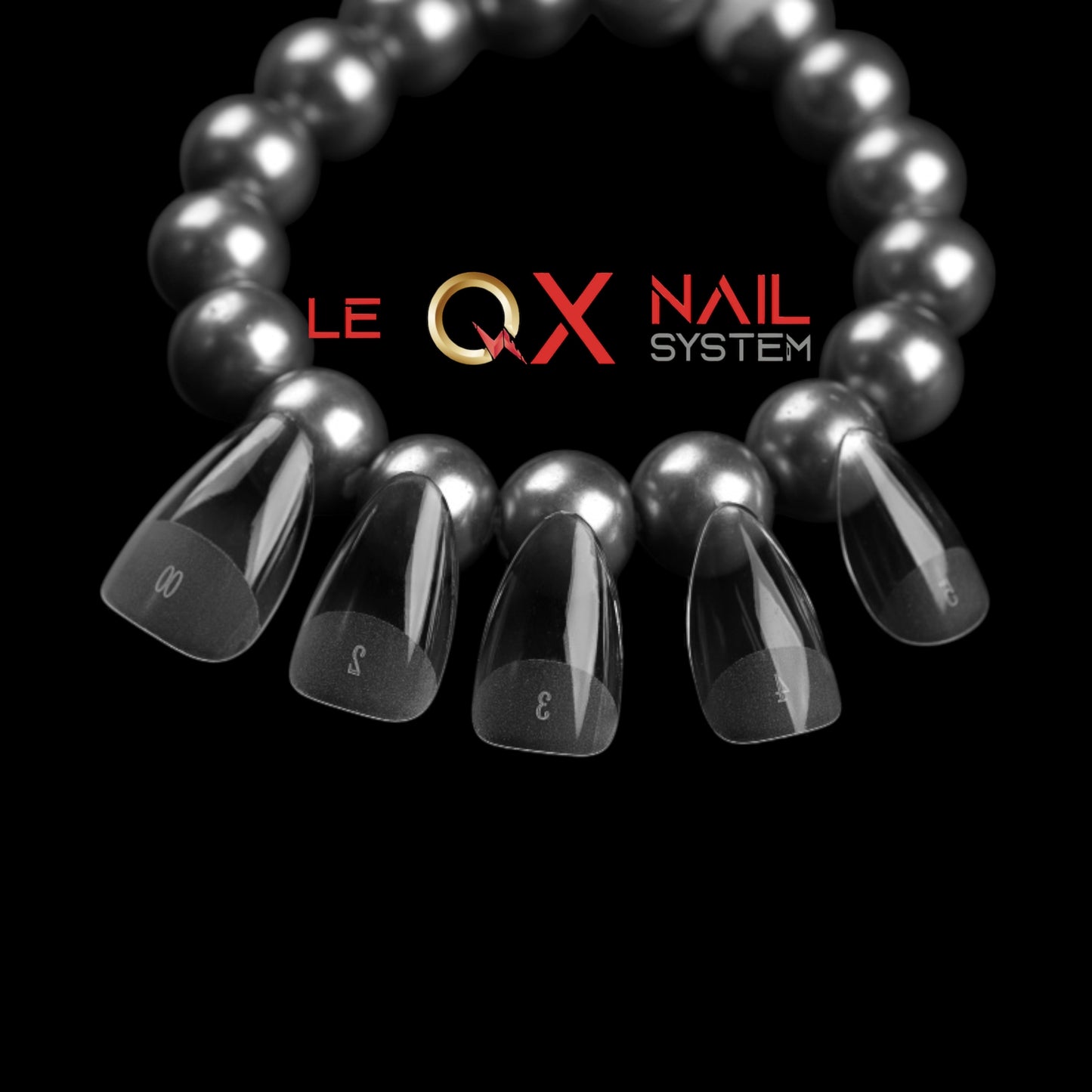 QX SOFT GEL TIPS - XS TAPERED SLEEK ALMOND - CLEAR - Full Coverage/ Prefile . Buy 3 FREE 1