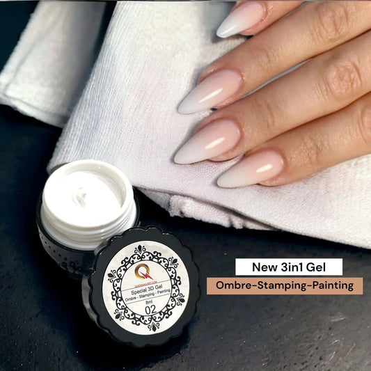 3in1 Gel- Ombre-Painting-Stamping