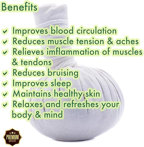 Large Thai Spa Herbal Massage Compress Ball Warm Hot Therapy