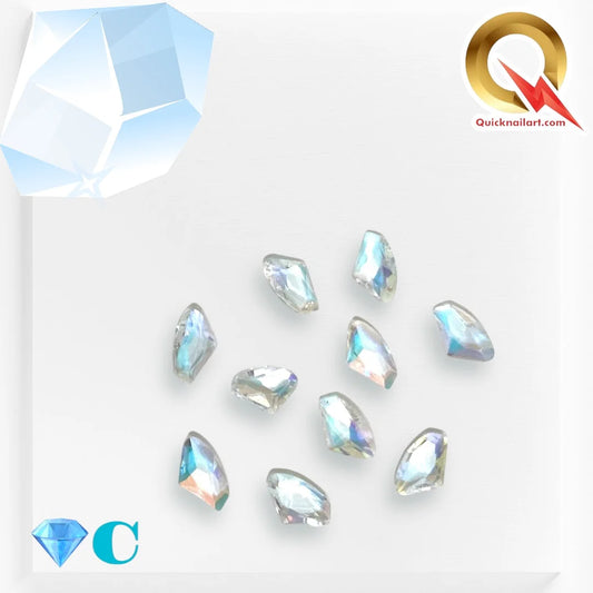 3D Aqua Crystals Gemstones